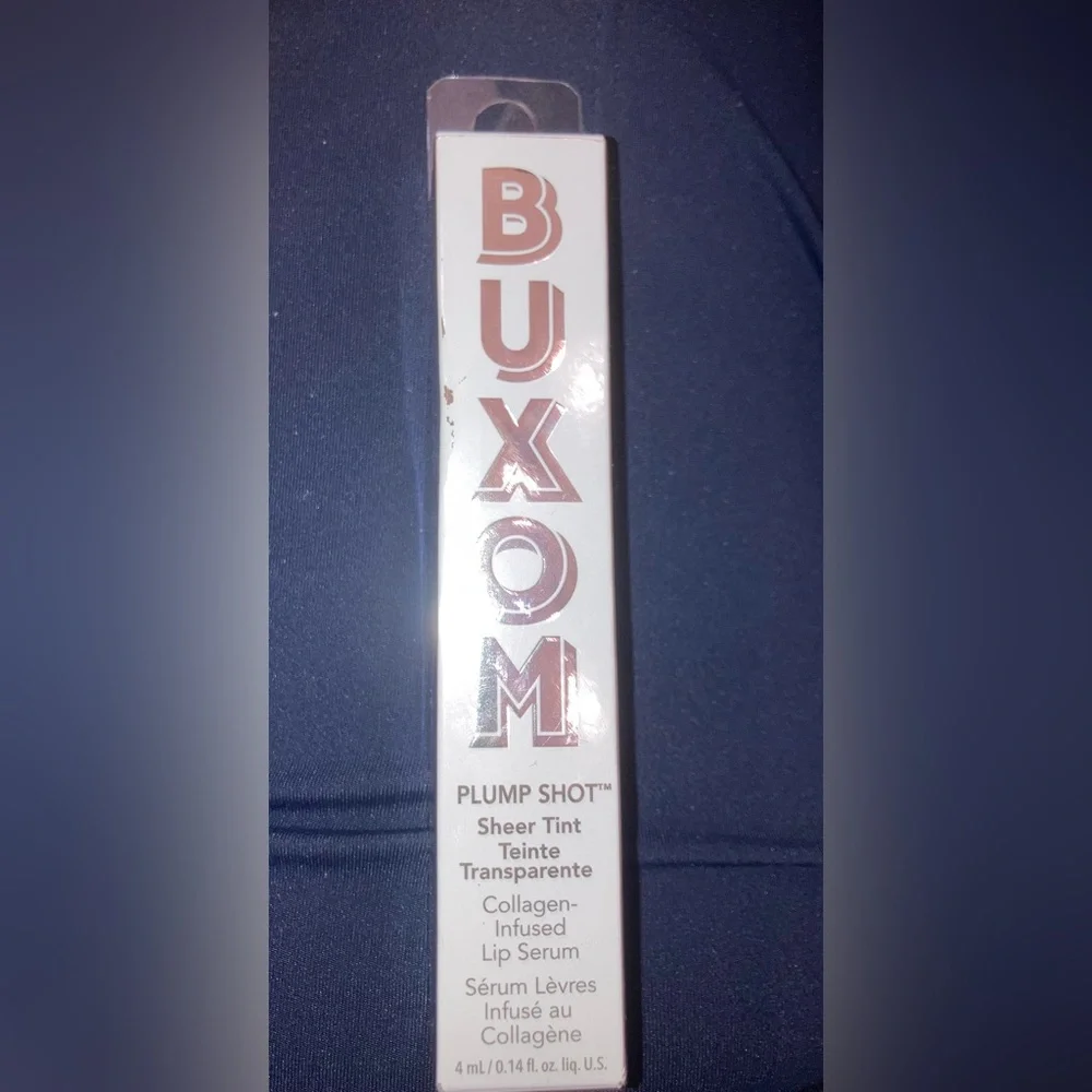 Buxom Lip Serum Plump Shot Sheer Tint Collagen Infused - Plum Power NIB